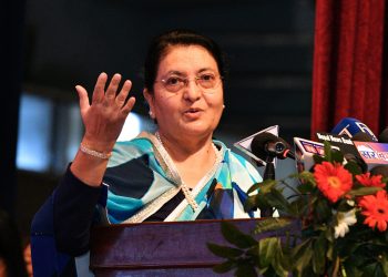 महिलाहरुले राष्ट्रिय तथा अन्तर्राष्ट्रिय एजेण्डाहरुमा पनि नेतृत्व लिनुपर्छः पूर्वराष्ट्रपति भण्डारी