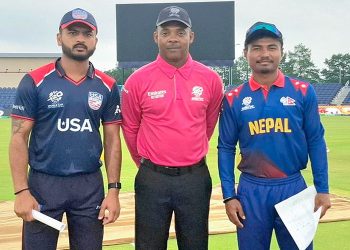 नेपाल र अमेरिकाबीचको वार्म–अप खेल वर्षाले रद्ध
