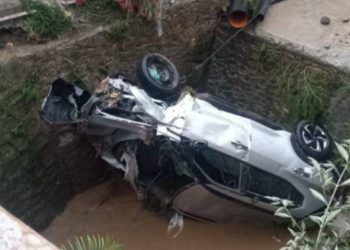 सीतापाइलामा कल्भर्टमा कार खस्दा चालकको मृत्यु