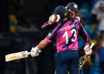 टि–२० विश्वकप : नामिबियामाथि स्कटल्यानडको जित