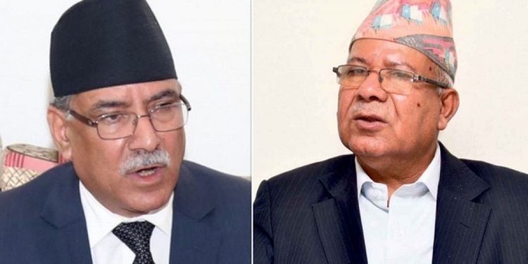 प्रचण्ड र माधव नेपालबीच भेटवार्ता