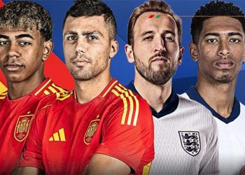 युरो कप : फाइनलमा स्पेन र इंग्ल्याण्ड भिड्दै