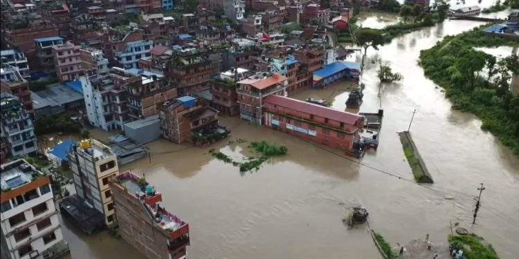 जलमग्न भक्तपुर, ७० घर डुबानमा, लाखौँको क्षति