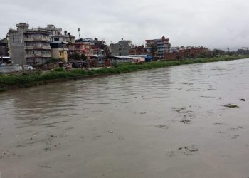 नदीमा जल सतह बढेपछि काडमाडौं उपत्यकाका करिडोरमा प्रहरी गस्ती