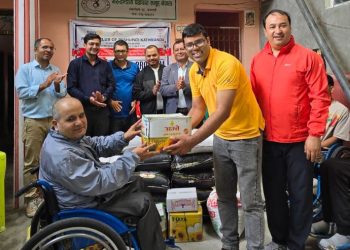 रोटरी क्लब अफ पशुपति काठमाडौंद्वारा खाद्यान्न वितरण