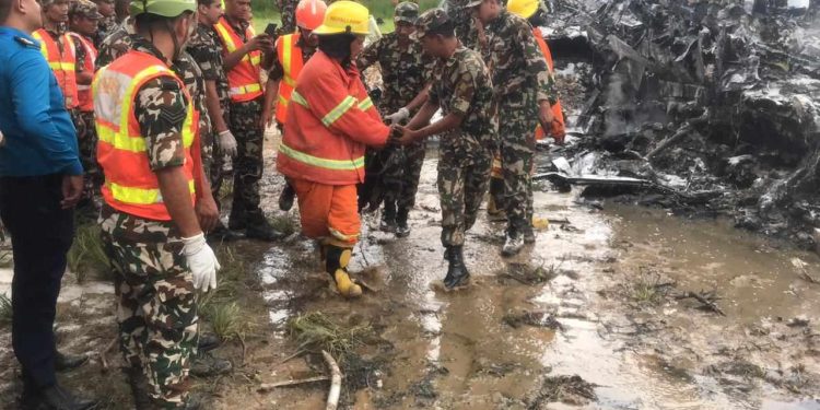 सौर्य एयरको जहाज दुर्घटनामा (तस्बिरहरु)