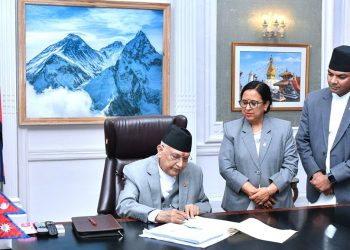 प्रधानमन्त्री ओलीले गरे पदभार ग्रहण