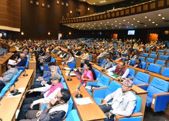 प्रतिनिधि सभा बैठकमा सांसदको प्रश्नको जवाफ दिँदै मन्त्रीहरू
