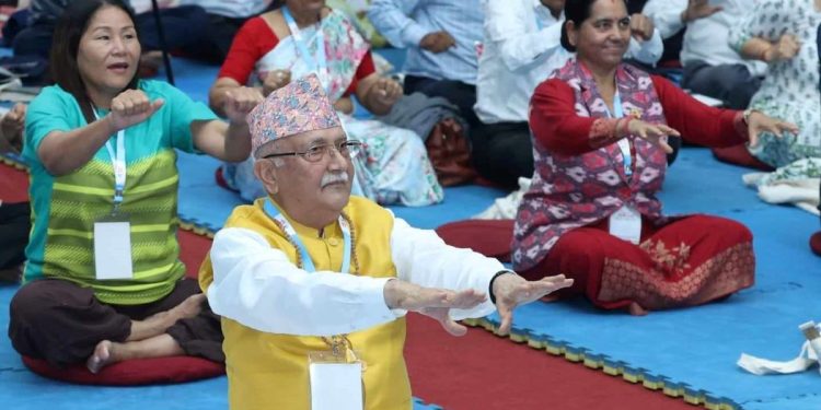 योगलाई धेरै भन्दा धेरै अभ्यास र प्रयोग गर्न प्रधानमन्त्रीको आग्रह