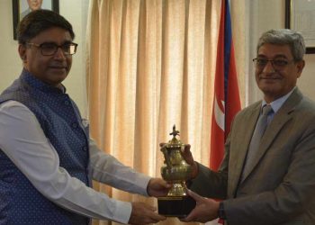 भारतीय विदेश सचिव मिस्री र गृहमन्त्री लेखकबीच भेटवार्ता