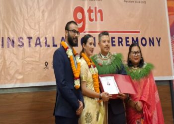 रोटरी क्लब अफ मातृभूमी बालुवाटारको नवौं पदस्थापन समारोह, अध्यक्षमा राजु श्रेष्ठ