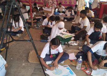 मोतिदेवी स्मृति केन्द्रद्वारा वातावरणबारे सचेतना दिन चित्रकला प्रतियोगिता आयोजना