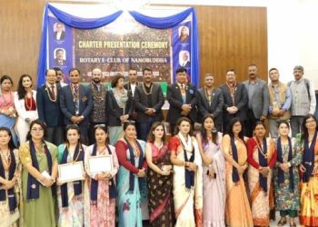 रोटरी इ क्लब अफ नमोबुद्धको स्थापना तथा पदस्थापन कार्यक्रम सम्पन्न