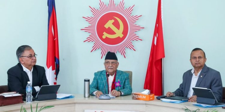 ०८४ को निर्वाचन एक्लै लड्नुपर्छ : केपी ओली