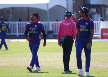 आइसीसी क्रिकेट विश्वकप लिग-२ : क्यानडासँग नेपाल १०३ रनले पराजित