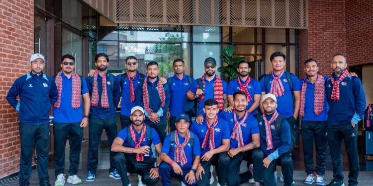 नेपाली राष्ट्रिय क्रिकेट टोली श्रीलंका प्रस्थान