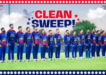 टी–२० आई सिरिजमाथि नेपालको क्लिन स्विप