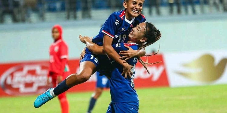 साफ महिला च्याम्पियनसिपः सेमिफाइनल प्रवेशका लागि नेपाल र श्रीलंका भिड्दै