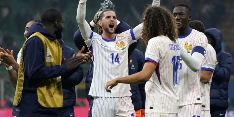 फ्रान्सद्धारा इटाली ३-१ ले पराजित