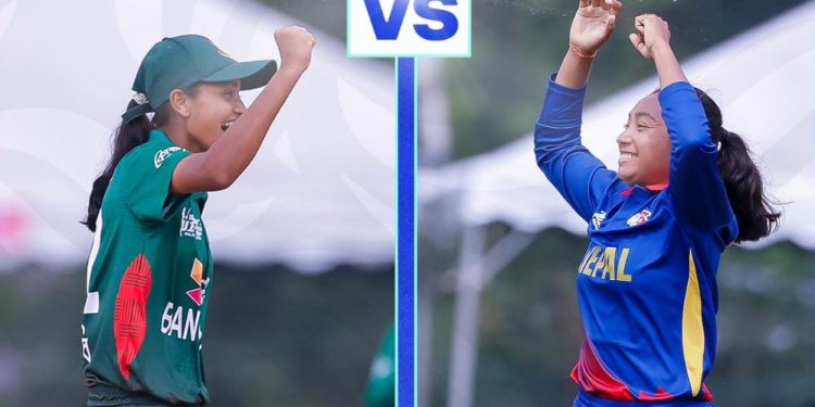 यु–१९ एसिया कप : नेपाल बंगलादेशसँग भिड्दै