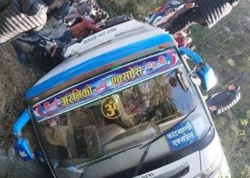 सिन्धुपाल्चोकमा बस दुर्घटना