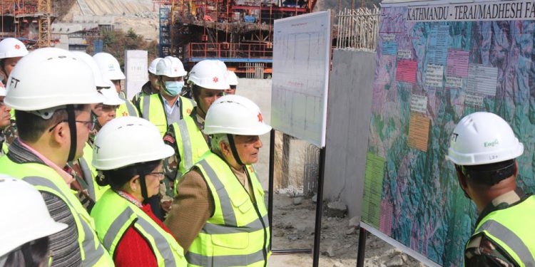 आयोजनाको काम समयावधिभित्र पूरा गर्न राष्ट्रपतिद्वारा सेनालाई निर्देशन