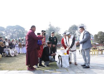 राष्ट्रपति पौडेलद्वारा दीप प्रज्वलन गरी सोनाम ल्होसारको शुभारम्भ