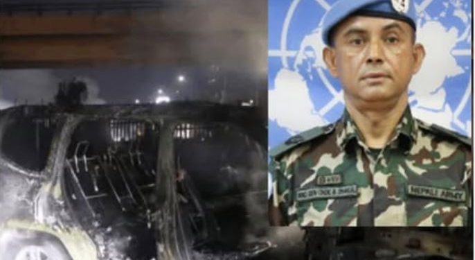 लेवनानमा शान्ति सेनामाथि आक्रमण, उपरथी ढकाल घाइते