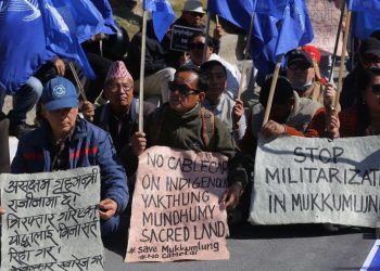 ‘नो केबलकार समूह’को काठमाडौंमा प्रदर्शन