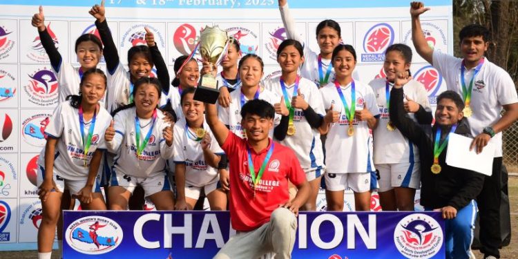 सलेशलाई बागमती यु–२० महिला सेभेन्स रग्बीकाे उपाधि