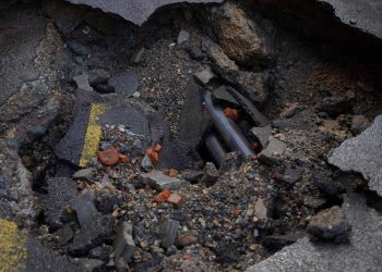 थापाथलीको सडकमा बग्यो मेलम्चीको पाँच लाख लिटर पानी