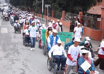 स्पाईनल इन्जरी संघ नेपालको मुख्य आयोजनामा मनाइयो १७औं अन्तर्राष्ट्रिय ह्विलचियर दिवस