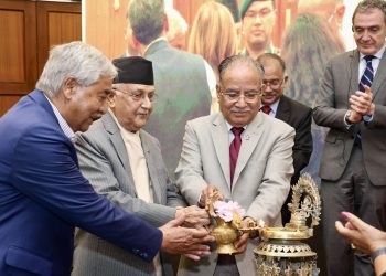 ओली, देउवा र प्रचण्ड एकै कार्यक्रममा