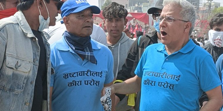 राप्रपा नेता मिश्र र शम्सेर जबरा पक्राउ