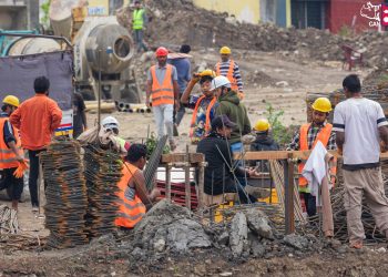 त्रिवि क्रिकेट मैदानः यसरी भइरहेको छ १० हजार दर्शक अट्ने प्यारापिट निर्माण(फोटोफिचर)