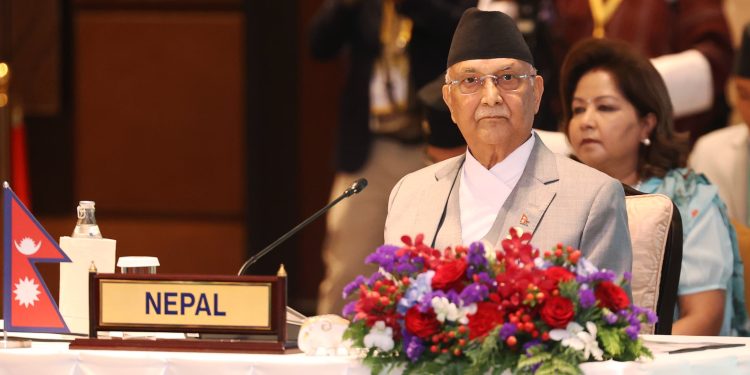 प्रधानमन्त्री ओलीले बिम्स्टेकको छैटौँ शिखर सम्मेलनलाई सम्बोधन गर्दै