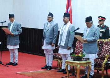 नवनियुक्त शिक्षामन्त्री पन्तले लिए शपथ