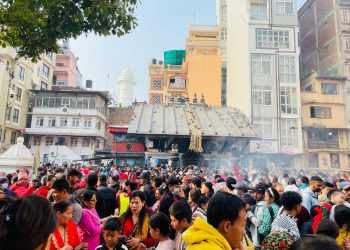 संकटा मन्दिरमा भक्तजन(फोटोफिचर)