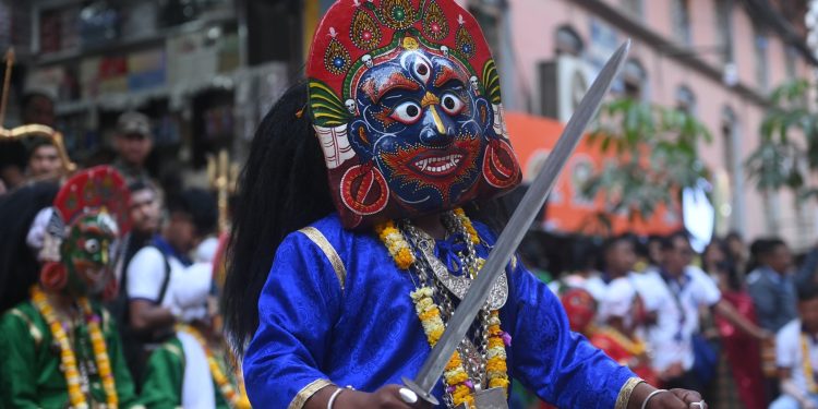 १२ वर्षे हलचोक आकाश भैरव जात्रा(फोटोफिचर)