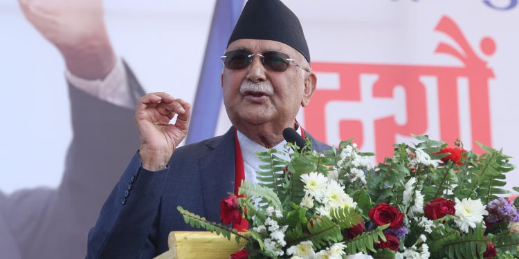 सबै प्रकारको प्रतिगमनका कुचेष्टा रोक्ने अभियानको अग्रभागमा एमाले रहन्छ : प्रधानमन्त्री