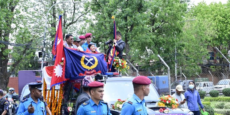 सगरमाथा आरोही कुञ्जाङ छोपेल शेर्पालाई स्वागत(तस्बिरहरु)