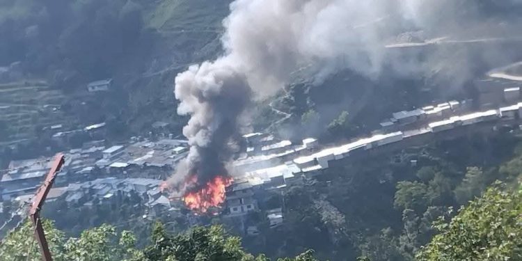 बाजुरा बाम्का बजारमा भीषण आगलागी