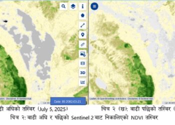 ल्हेन्दे खोलामा आएको बाढीको कारण हिमताल विस्फोट