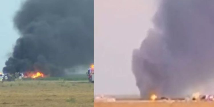 अमेरिकामा लडाकु विमान दुर्घटनाग्रस्त