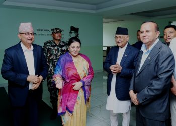 ओली र भण्डारीबीच डेढ घण्टा छलफल