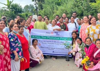 रोटरीद्वारा एकैदिन ५० हजार वृक्षारोपण, गभर्नर कोइरालाद्वारा सबैप्रति आभार