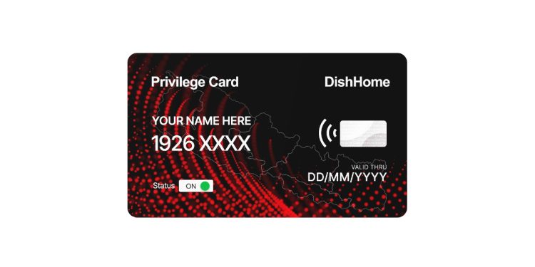 डिशहोमले नेपालको पहिलो भर्चुअल ग्राहक प्रिभिलेज कार्ड सार्वजनिक गर्दै