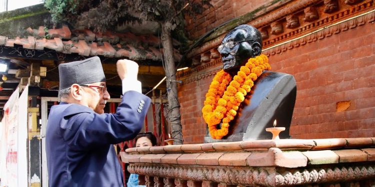 कम्युनिष्ट अग्रदूत नरबहादुर कर्माचार्यको १२औं स्मृति दिवसमा अध्यक्ष प्रचण्डद्वारा श्रद्धाञ्जली