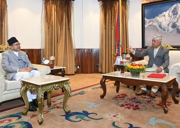 राष्ट्रपति पौडेल र सभामुख घिमिरेबिच भेटवार्ता