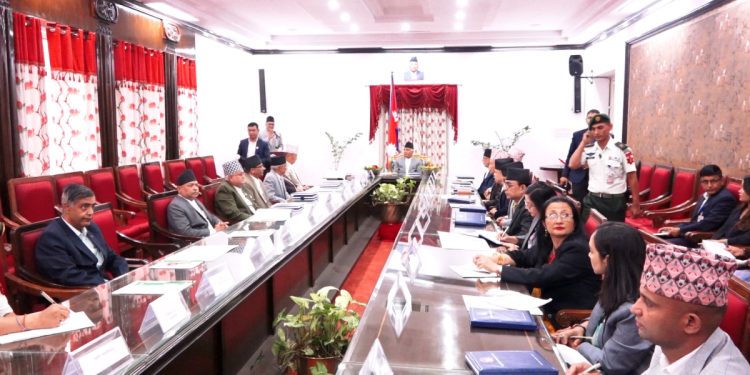 सातै प्रदेश प्रमुखहरूको राष्ट्रपति पौडेलसँग शिष्टाचार भेट